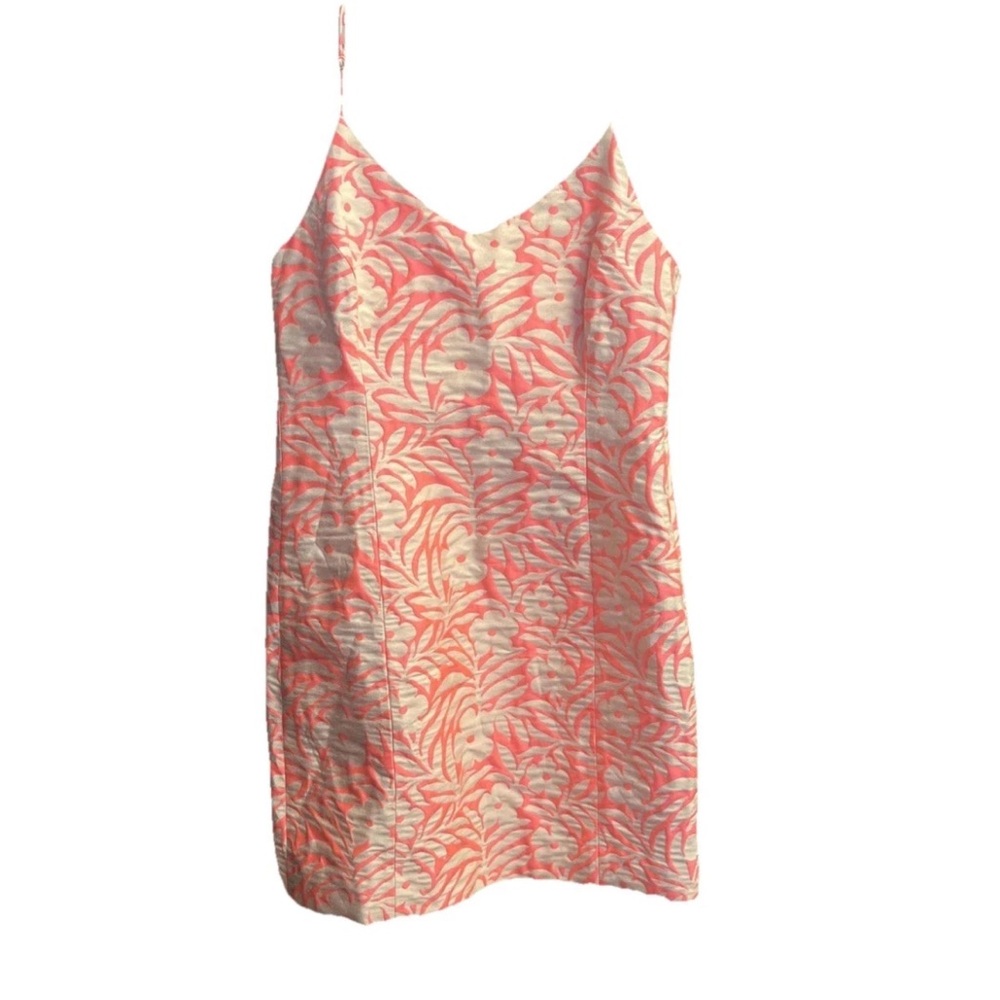 J. Crew Sleeveless Shoulder Straps Lined Pink/Cream Party Dress - Size 4